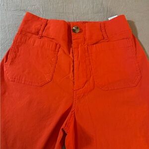 Anthropologie Maeve Collette Vibrant Orange Cropped Pants- Size 29